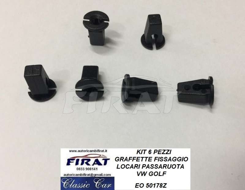 GRAFFETTE FISSAGGIO LOCARI PASSARUOTA VW GOLF (50178Z)